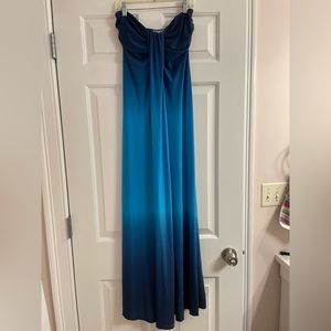 Blue Ombre J Valdi Gown